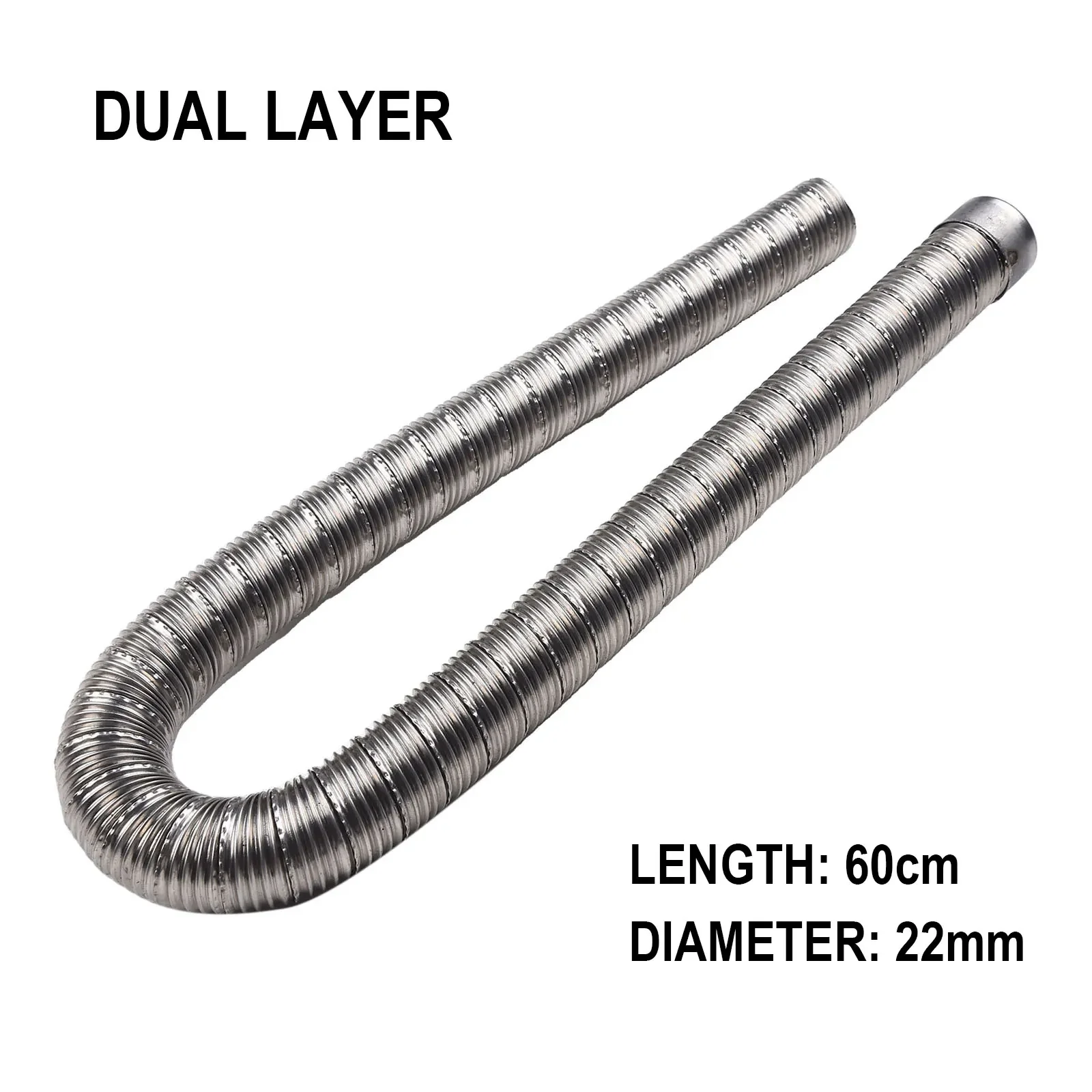 Diesel Air Heater 5Kw 12V - 1개 60cm 22mm 스테인리스 스틸 디젤