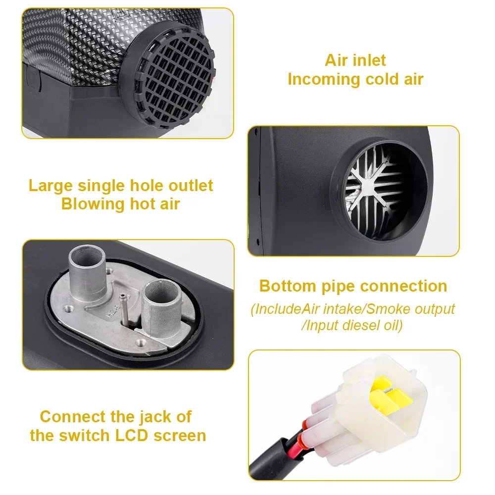 12V24V 5KW 자동차 디젤 히터 연료 작동 저소음 - 12V Diesel Heater With Remote 리뷰 및 가격