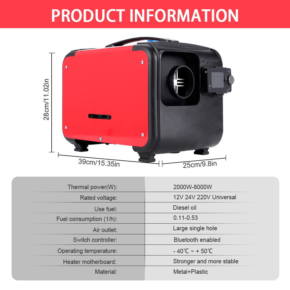 올인원 디젤 주차 히터 플라스틱 2-8KW 12V 24 - Diesel Parking Heater 8Kw 24V 리뷰 및 가격