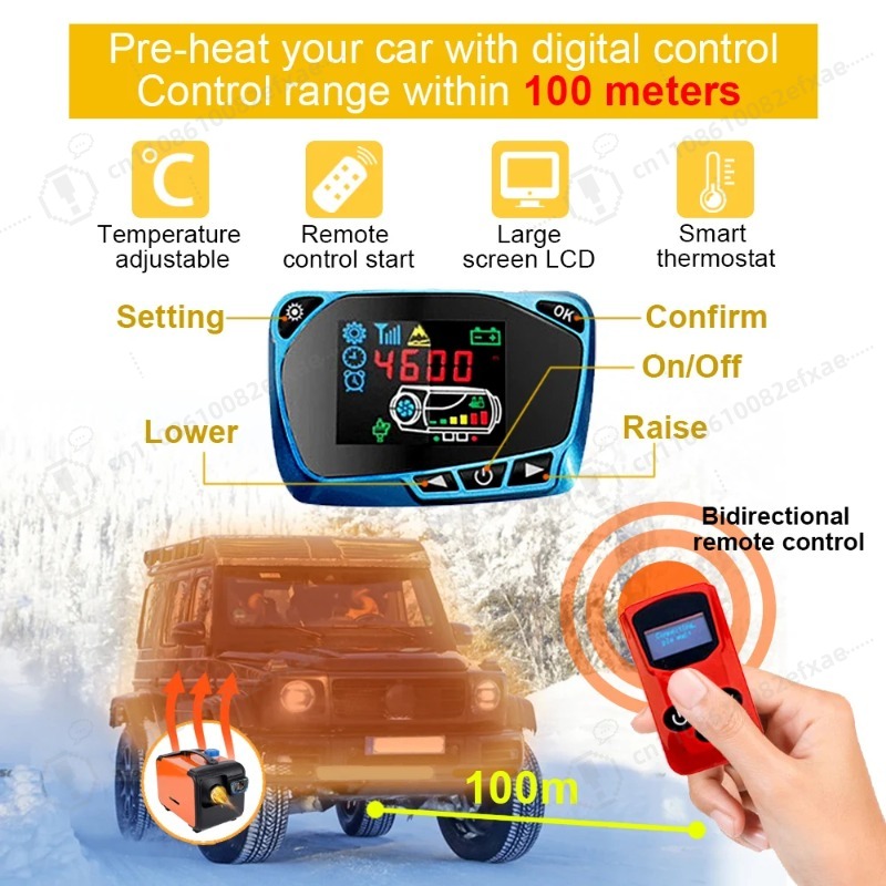 유니버설 12V 24V 디젤 공기 주차 히터 보조 워머 - Diesel Air Heater Lcd Controller 리뷰 및 가격