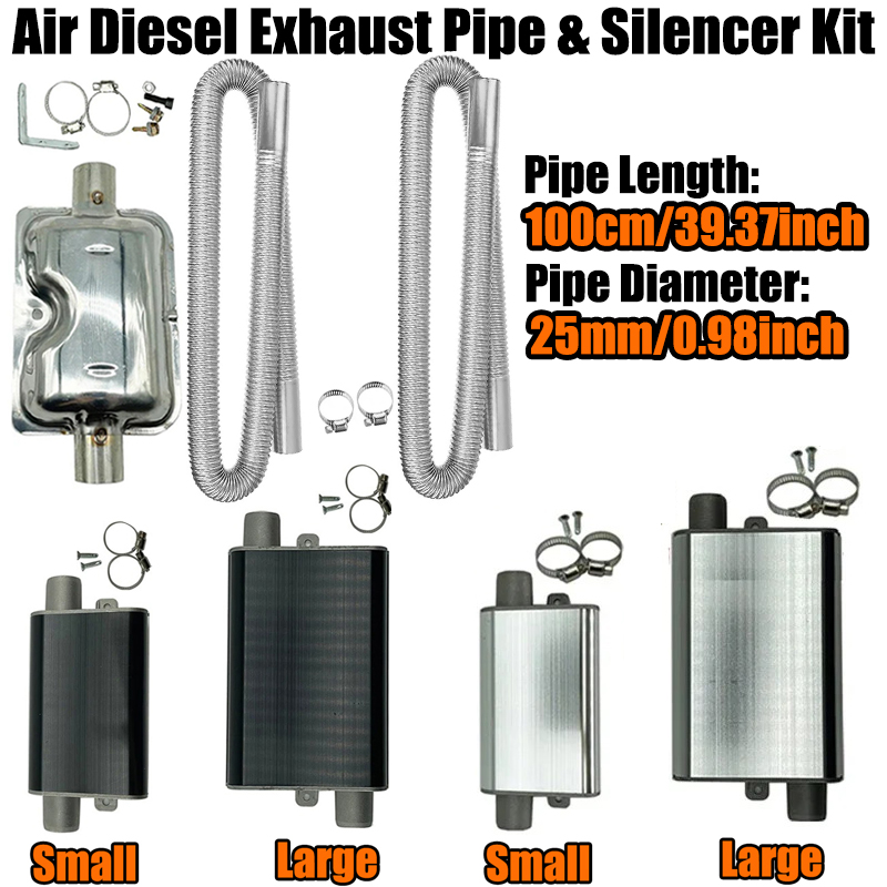 100cm 에어 디젤 주차 히터 배기 파이프 튜브 호스 - Diesel Heater Silencer Muffler 리뷰 및 가격