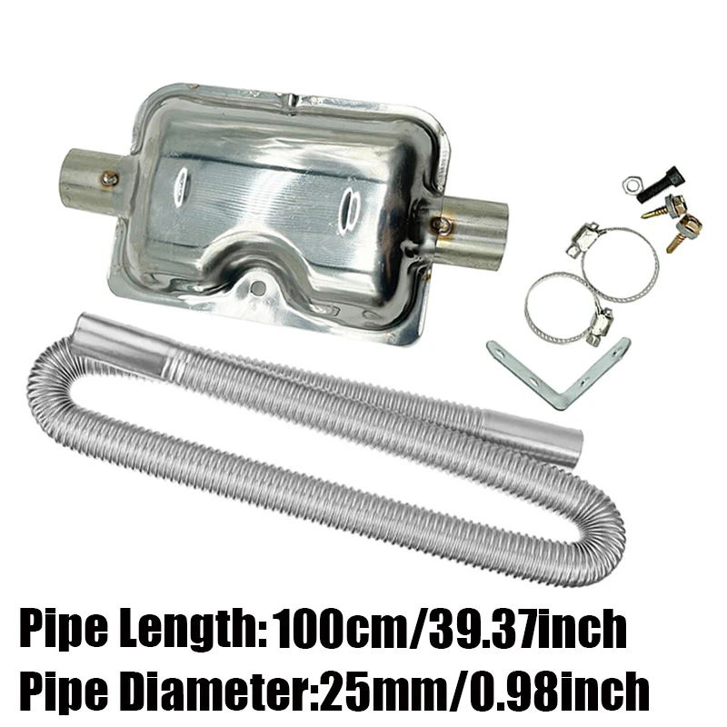 100cm 에어 디젤 주차 히터 배기 파이프 튜브 호스 - Diesel Heater Silencer Muffler 리뷰 및 가격