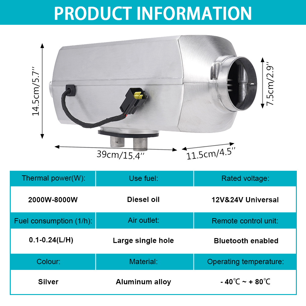 디젤식 주차용 히터, 2/5/8kW, 12V/24V,  - Diesel Heater 8Kw Rv Camper 리뷰 및 가격