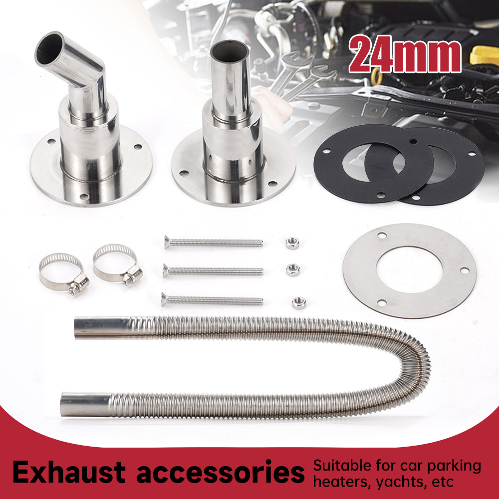 24mm 디젤 히터 배기 파이프 키트 스테인레스 스틸  - Diesel Heater Silencer Muffler 리뷰 및 가격
